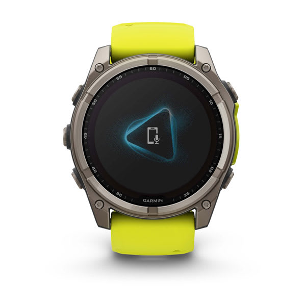 Garmin fēnix 8 Solar Sapphire 51mm (Titanium, Amp Yellow/Graphite) — Feature screen example