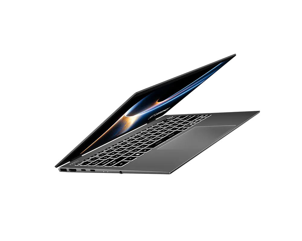 MSI Prestige 13 AI+ A3MG-020 Platinum Grey, angled front view