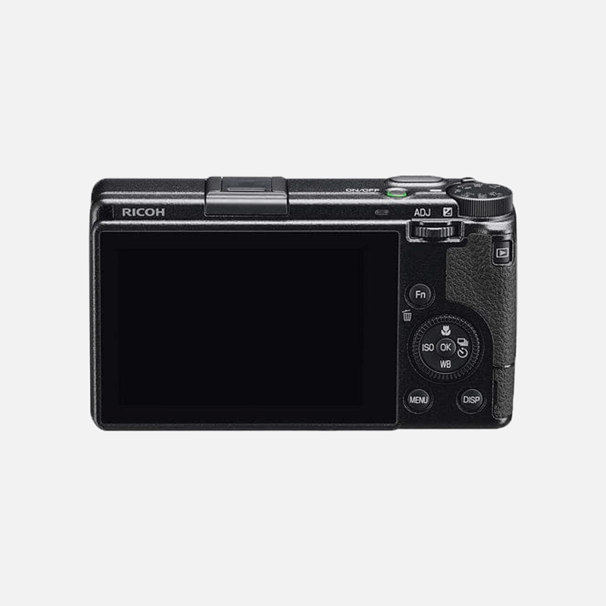 Ricoh GR IIIx Compact Camera (Black) — Rear screen and controls
