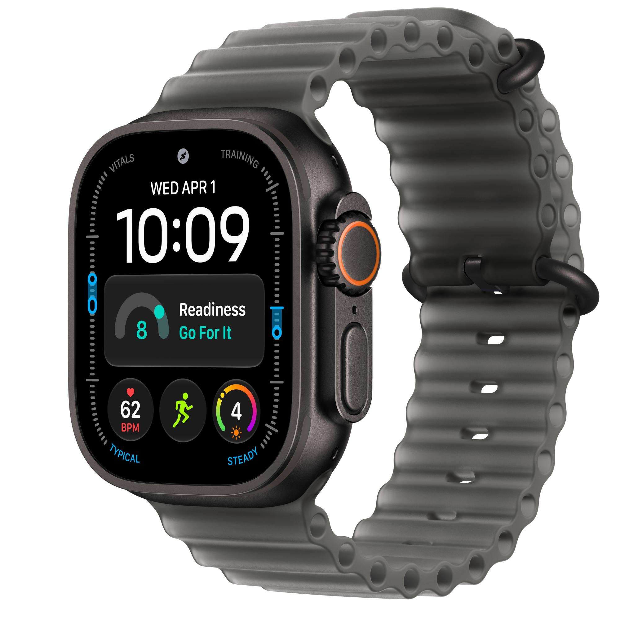 Apple Watch Ultra 4 целиком, вид с ремешком