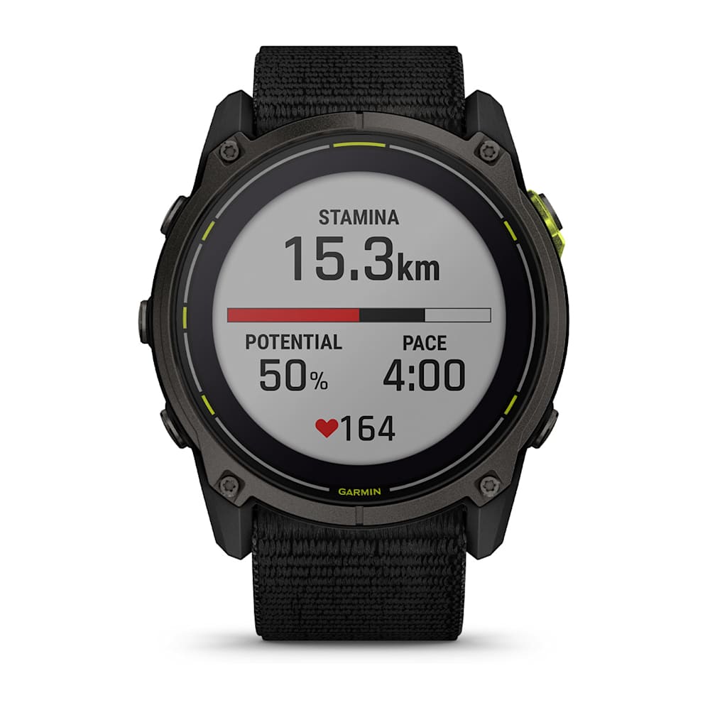 Garmin Enduro 3 51mm black carbon grey — Stamina screen