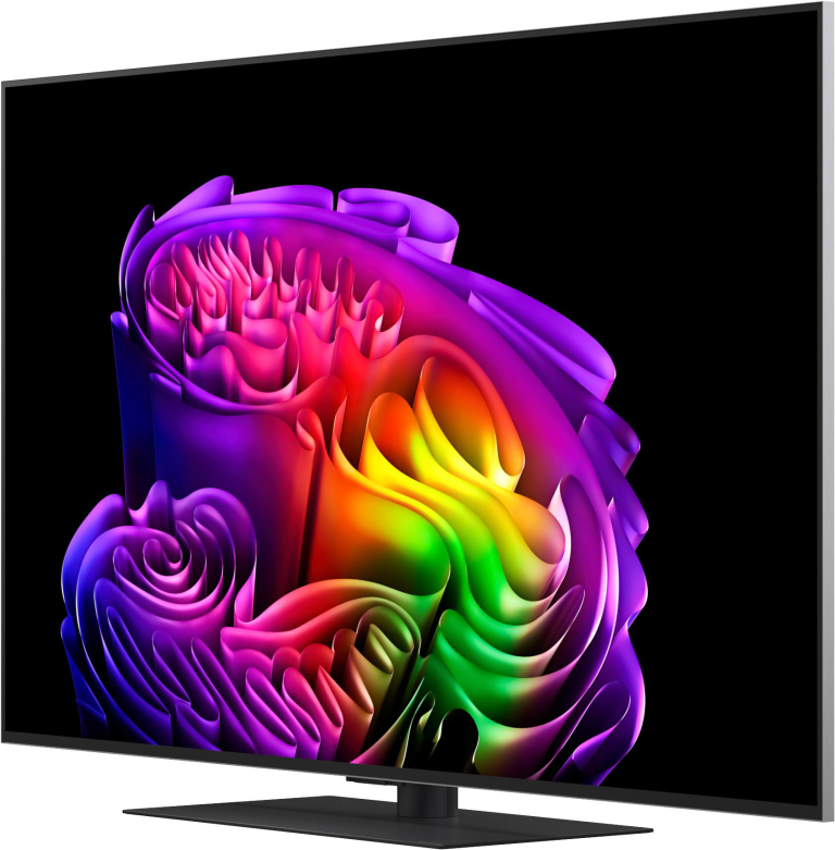 LG OLED evo G6 OLED55G66LS 55-inch television front view with stand