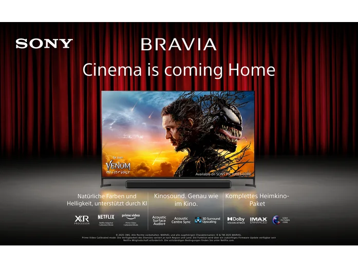 Sony BRAVIA 8 II K-55XR8M2 55-inch QD-OLED TV — Front cinema product view