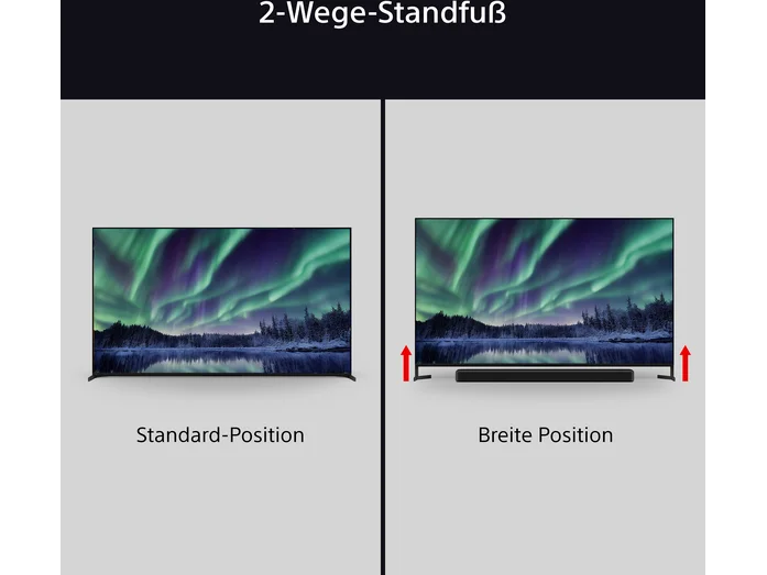 Sony BRAVIA 8 II K-55XR8M2 55-inch QD-OLED TV — Two-way stand positions