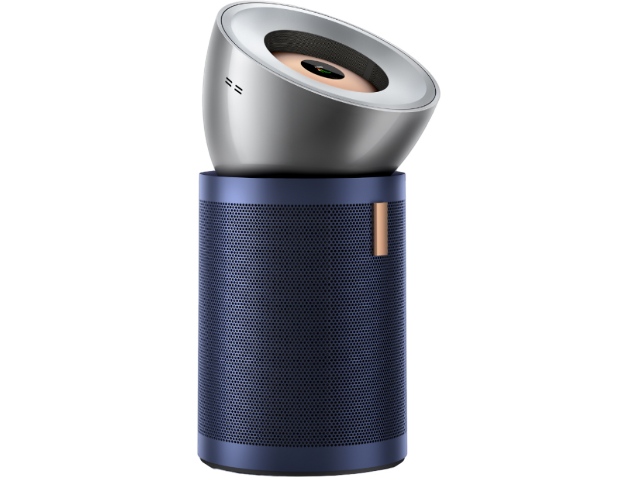 Dyson Purifier Big+Quiet Formaldehyde BP03 in Nickel and Dark Blue — angled product view