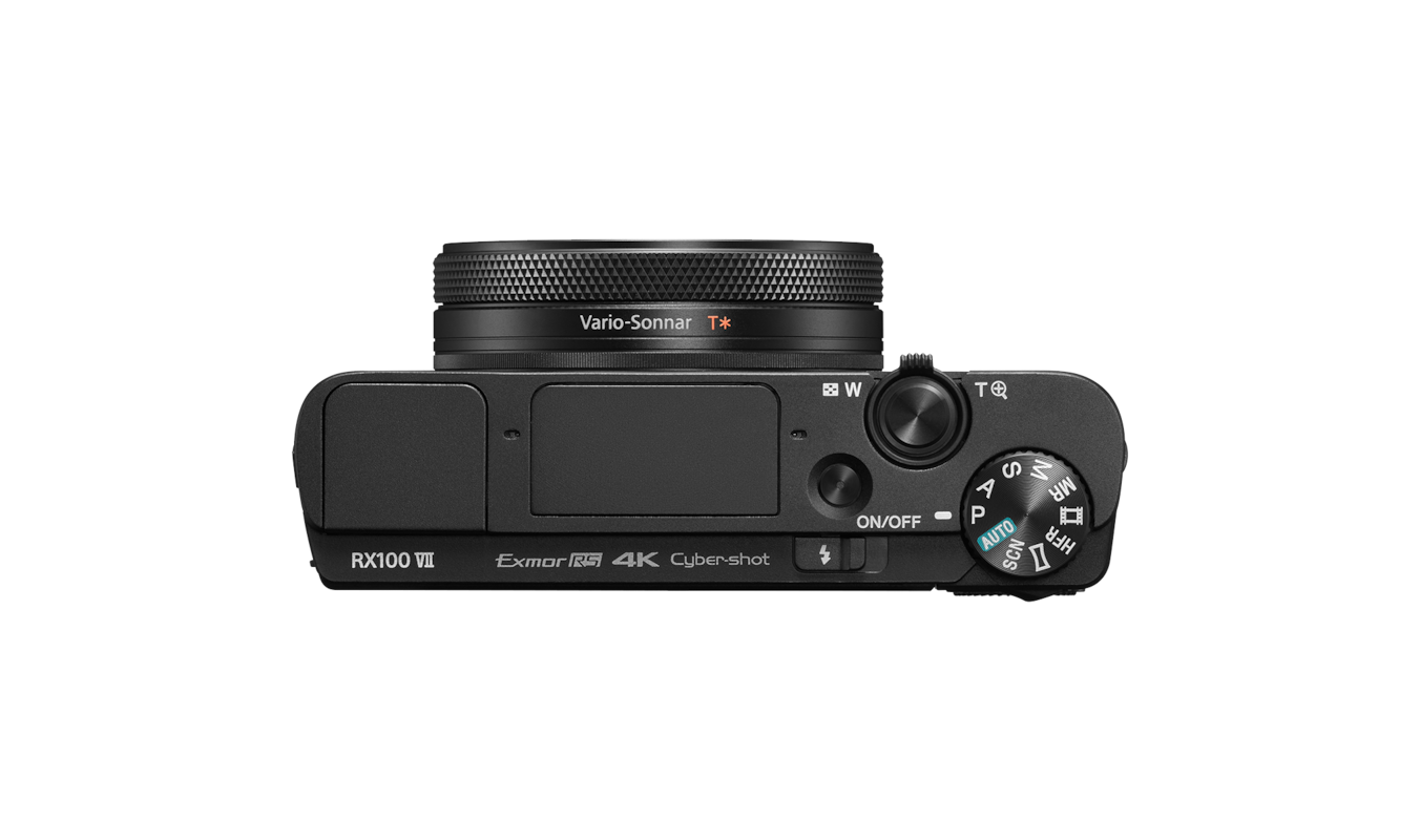 Sony RX100 VII Black top plate and controls