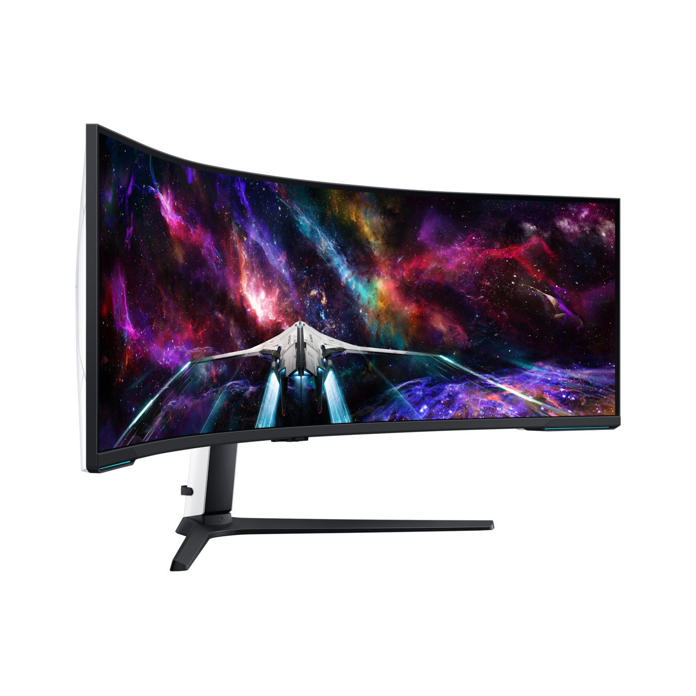 Samsung Odyssey Neo G9 57-inch Gaming Monitor (LS57CG954NUXEN) — front left angle