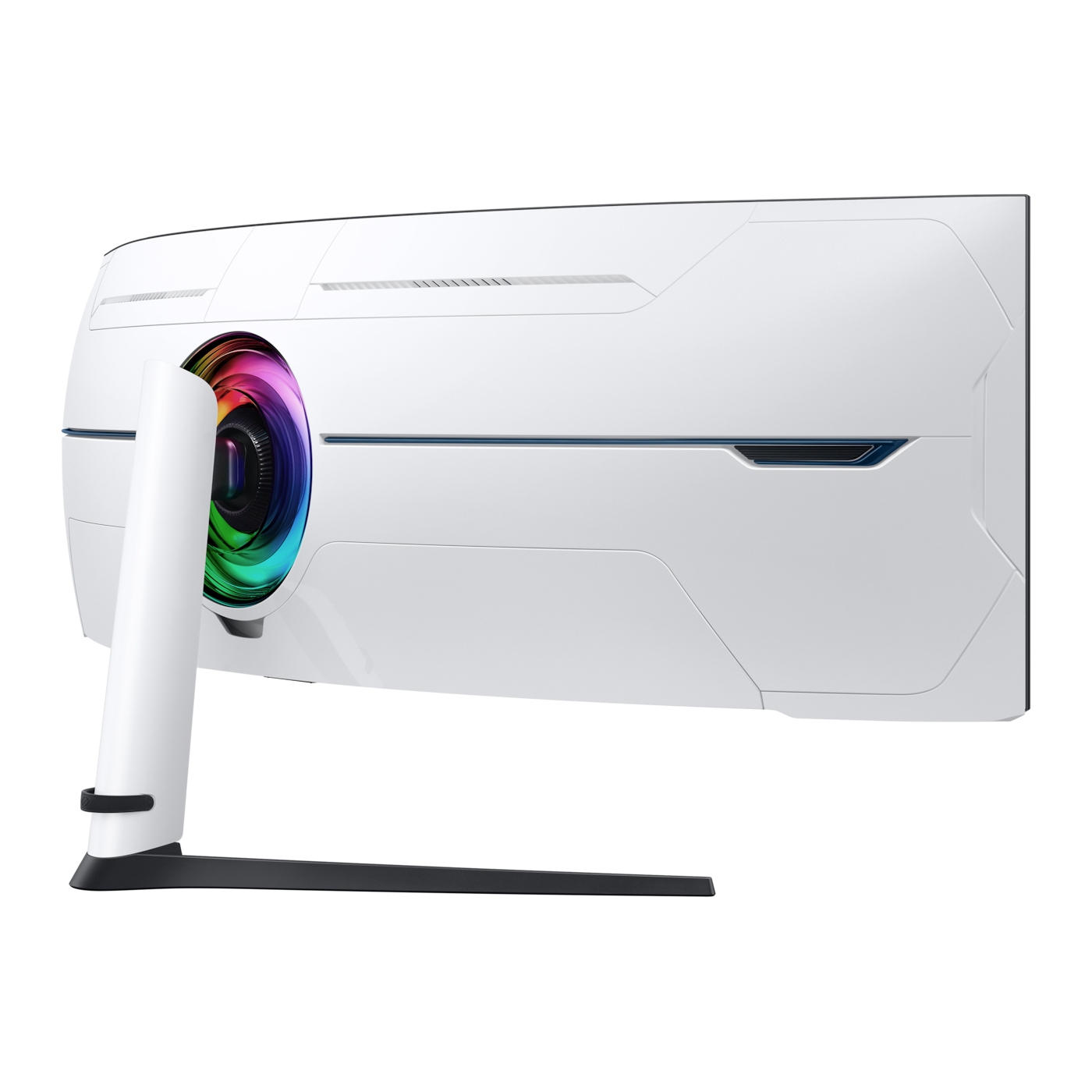 Samsung Odyssey Neo G9 57-inch Gaming Monitor (LS57CG954NUXEN) — rear three-quarter view