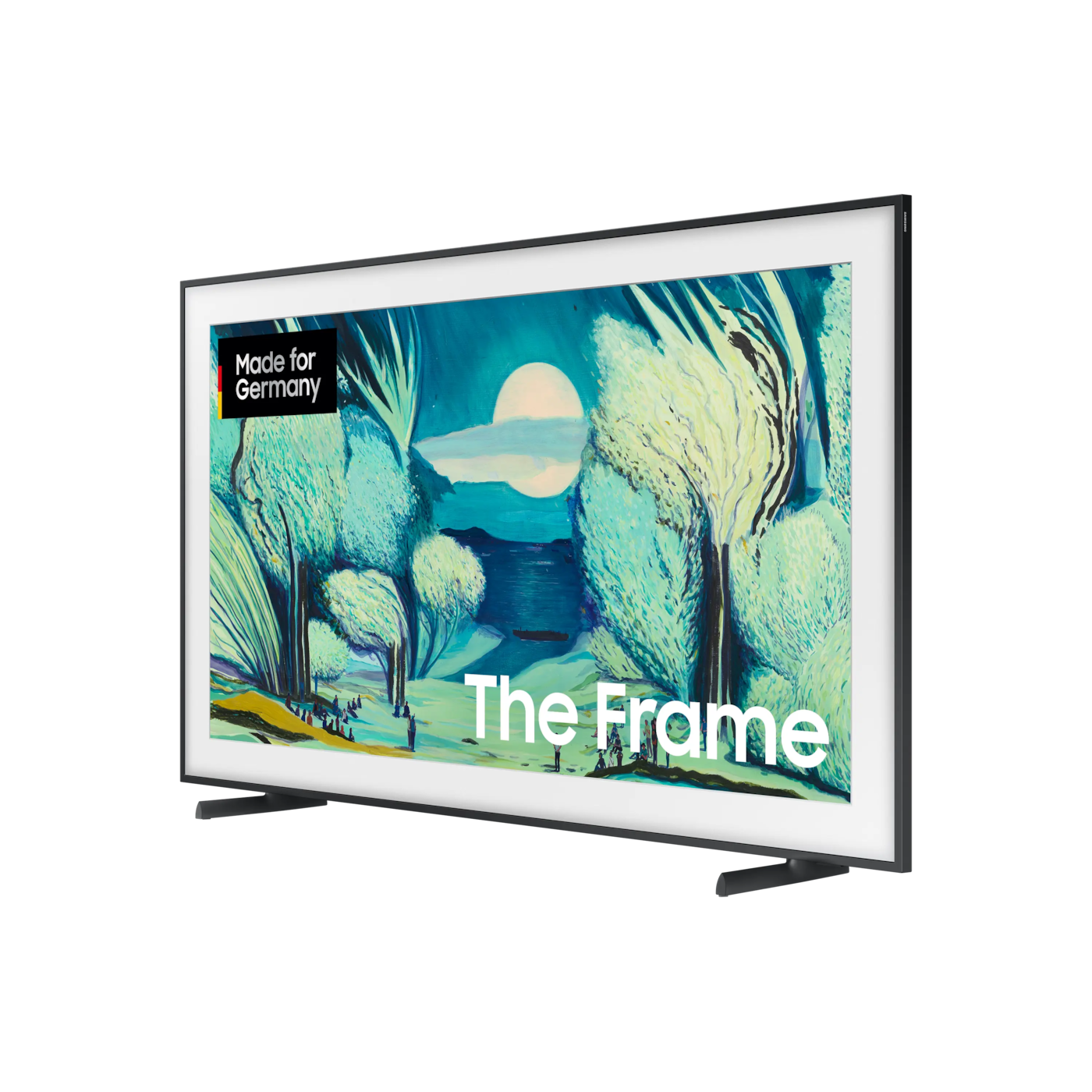 Samsung The Frame 55-inch 4K TV (2025, GQ55LS03FAUXZG) — front three-quarter view