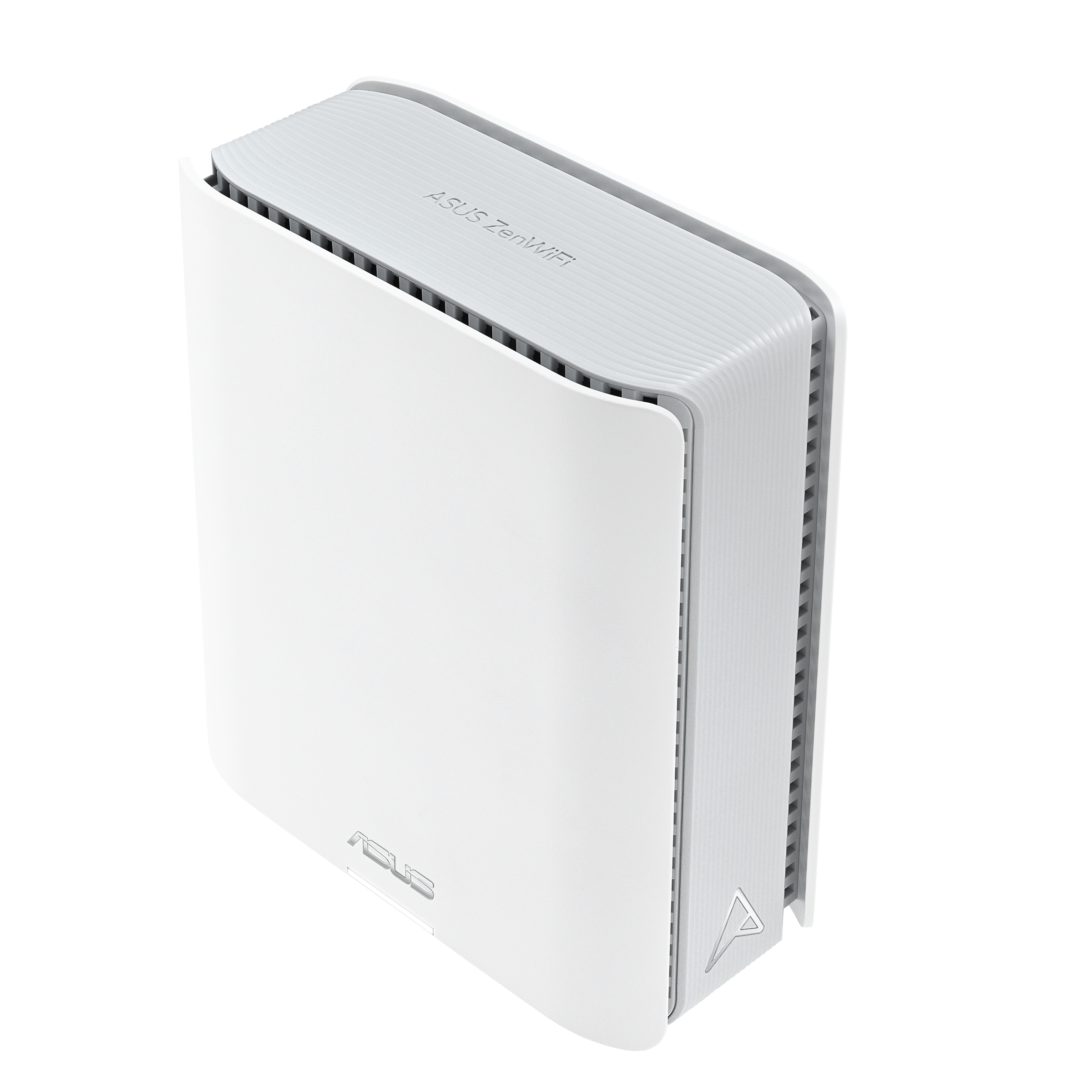 ASUS ZenWiFi BT8 Wi-Fi 7 Mesh System (2-Pack, White) — elevated side view