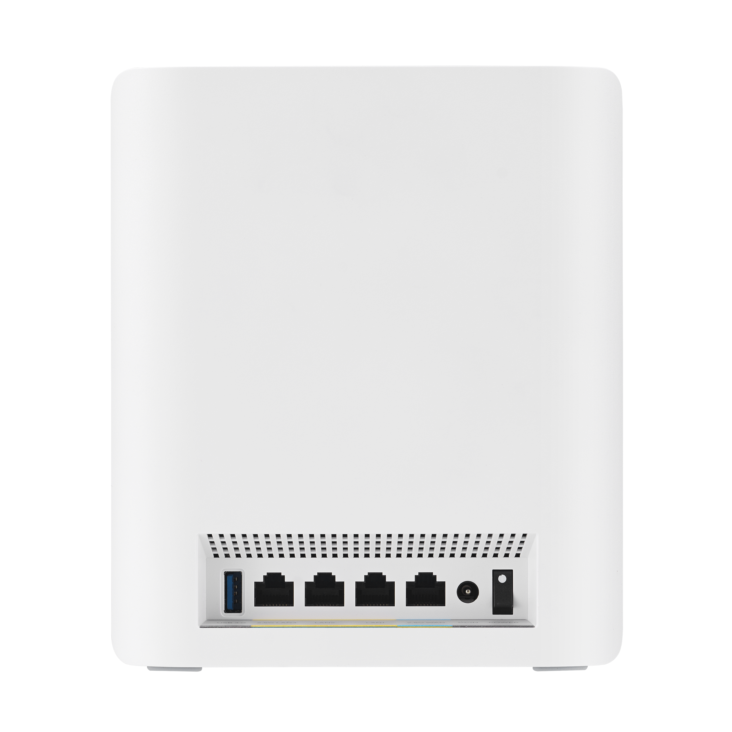 ASUS ZenWiFi BT8 Wi-Fi 7 Mesh System (2-Pack, White) — rear ports