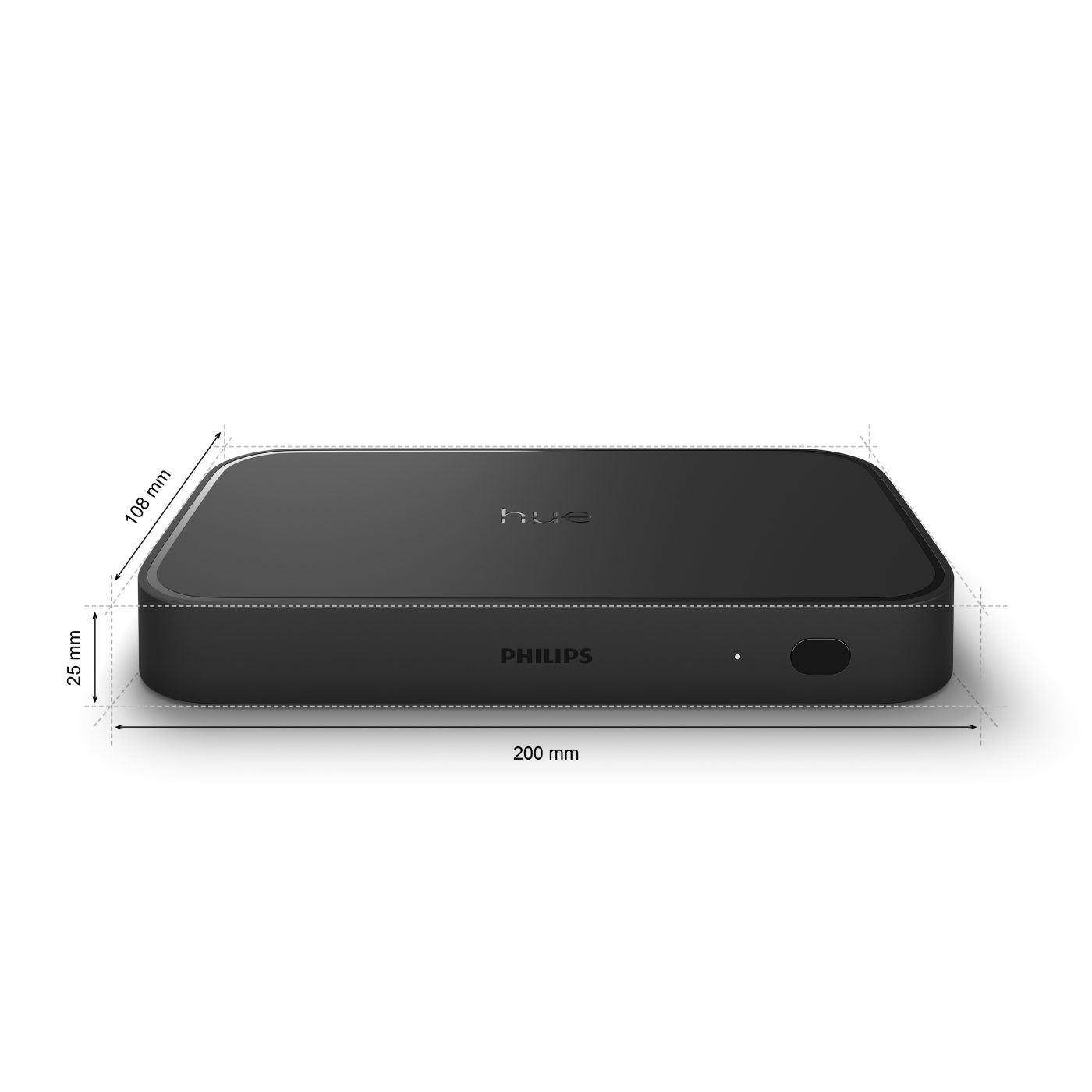 Philips Hue Play HDMI Sync Box 8K (Black) — Product dimensions