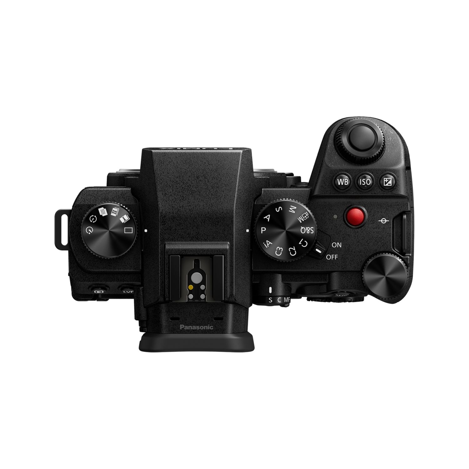 Panasonic LUMIX S5 II Mirrorless Camera (Black, Body Only) — Top controls