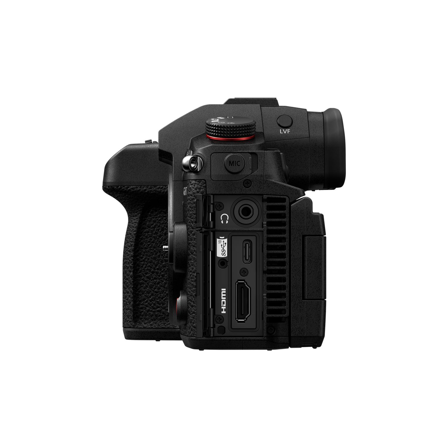 Panasonic LUMIX GH7 Mirrorless Camera (Black, Body Only) — Connection ports