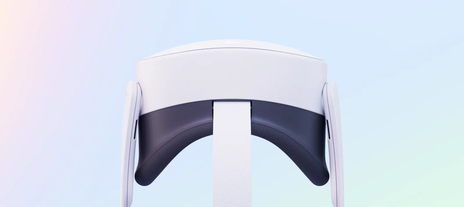 Meta Quest 3S 256GB Mixed Reality Headset (White) — Rear view and facial interface
