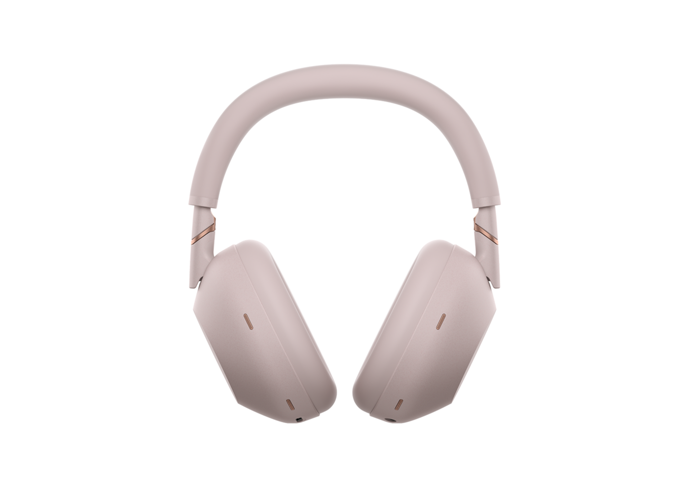 Sony WH-1000XM6 Wireless Noise Cancelling Headphones (Sand Pink) — Front product view