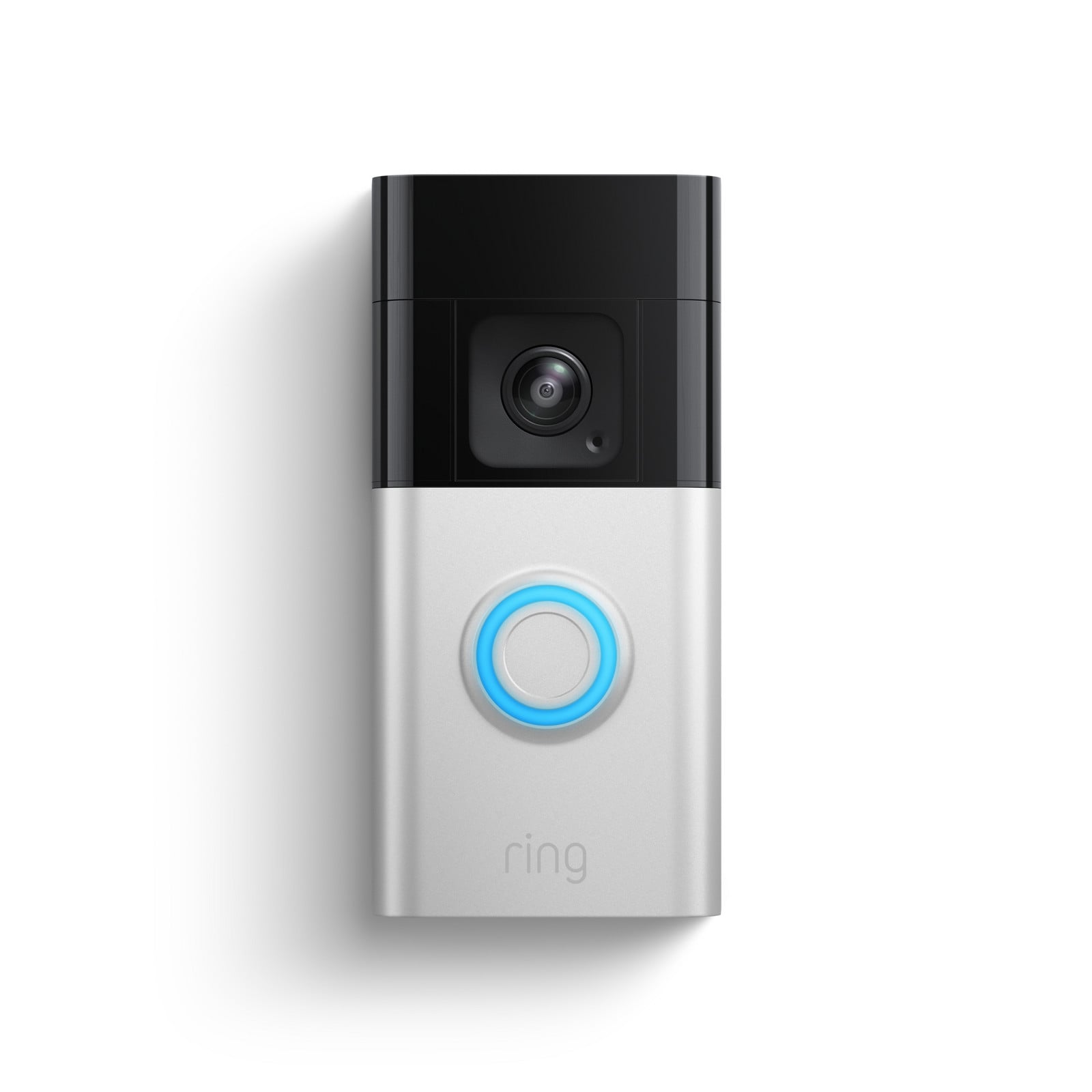 Ring Battery Video Doorbell Pro 2024 Satin Nickel — Front view of Satin Nickel doorbell