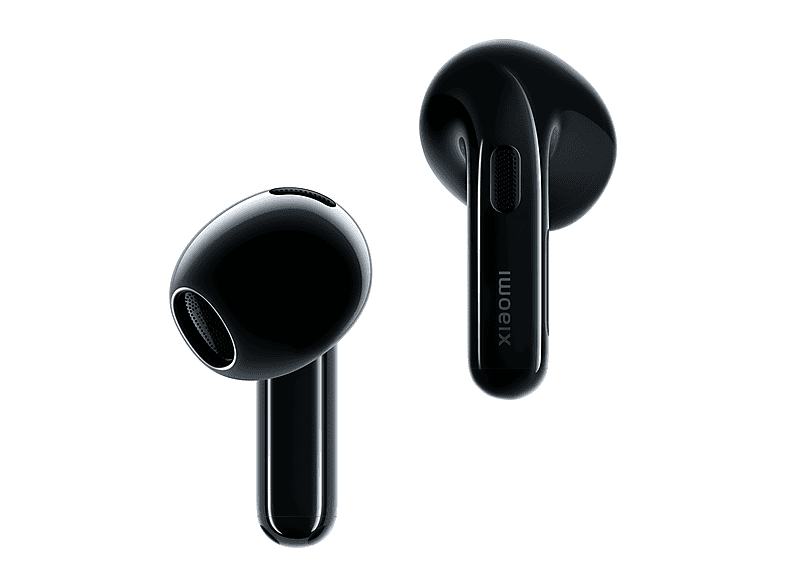 Xiaomi Buds 6 Graphite Black earbuds, front and side product views