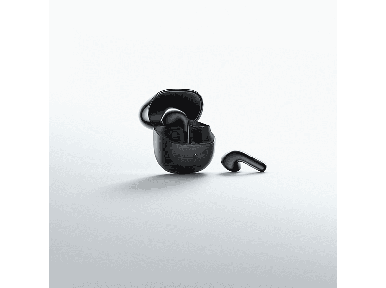 Xiaomi Buds 6 Graphite Black open charging case with one earbud beside it